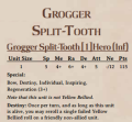 Grogger Split-Tooth 2nd Edition Rules