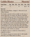Goblin Blaster 2nd Edition Rules