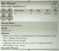 War Wizard Model 3rd Edition Rules