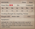Krudger Vanguard Card
