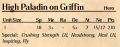 High Paladin on Griffin 1st Edition Rules