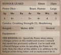 Honour Guard Vanguard Card