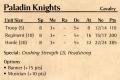 Paladin Knights 1st Edition Rules