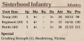 Sisterhood Infantry 2nd Edition Rules