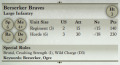 Berserker Braves 3rd Edition Rules