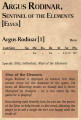 Argus Rodinar 1st Edition Rules