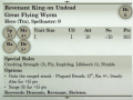 Revenant King on Undead Great Flying Wyrm 3rd Edition Rules