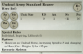 Undead Army Standard Bearer 3rd Edition Rules