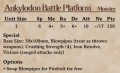 Ankylodon Battle Platform 2nd Edition Rules