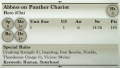 Abbess on Panther Chariot 3rd Edition Rules