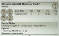 Mutated Mastiff Hunting Pack 3rd Edition Rules