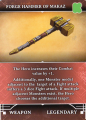 Forge Hammer of Makaz Kickstarter Dungeon Saga Origins Legendary Edition