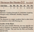 Herneas 2nd Edition Stats