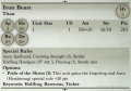 Iron Beast 3rd Edition Rules