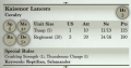 Kaisenor Lancers 3rd Edition Rules
